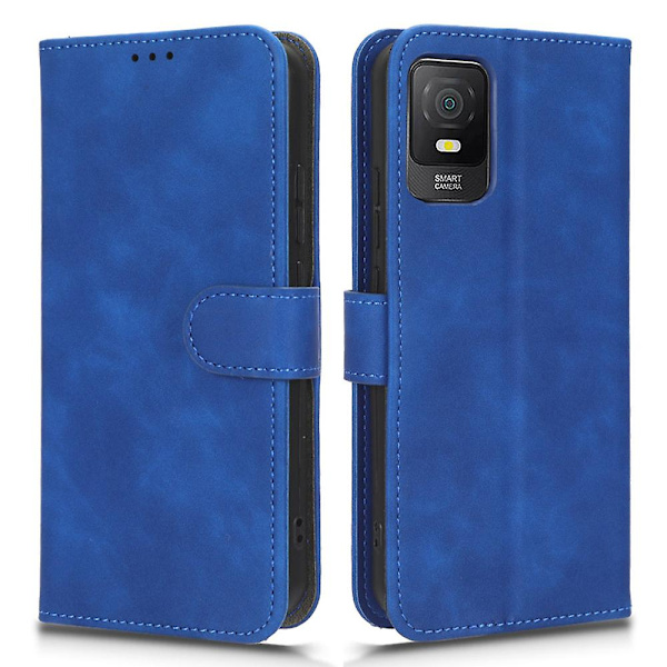 För Tcl 403 Phone case Stativ Plånbok Stötsäker Tpu+pu Cover Blue