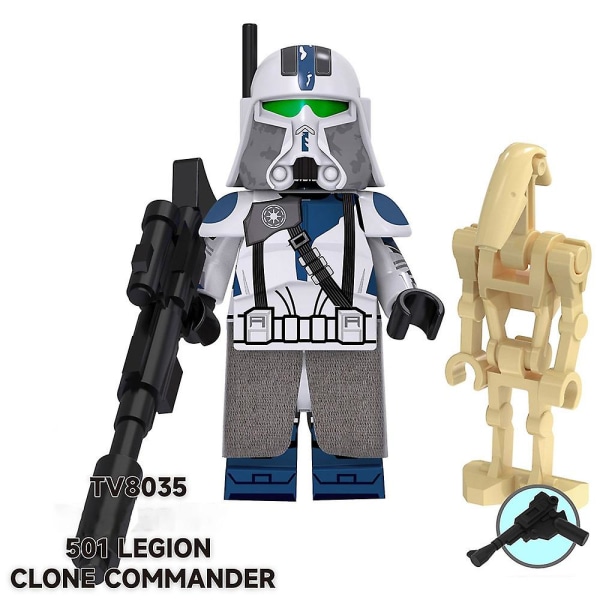 8 st/ set Star Wars byggstenar Actionfigurer Luke Skywalker Mace Windu Montering Minifigurer Samlarleksaker Fans Barn Presenter null none