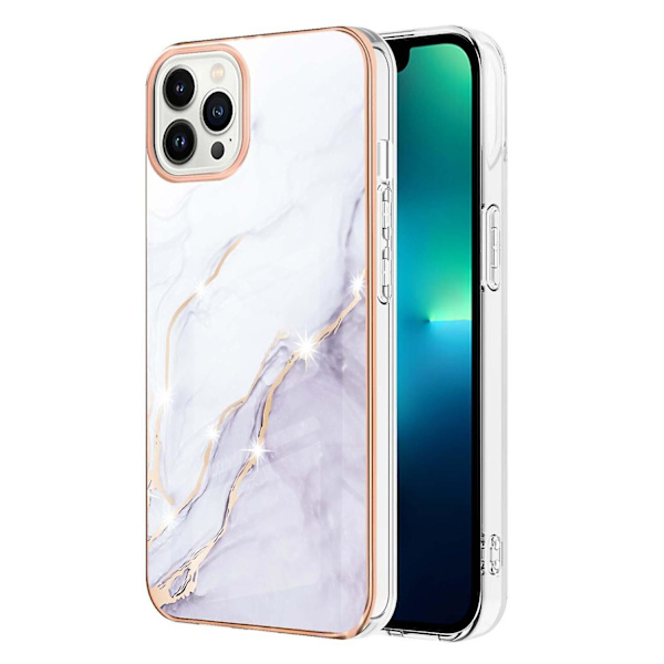 Marble TPU- case för iPhone 15 Pro White