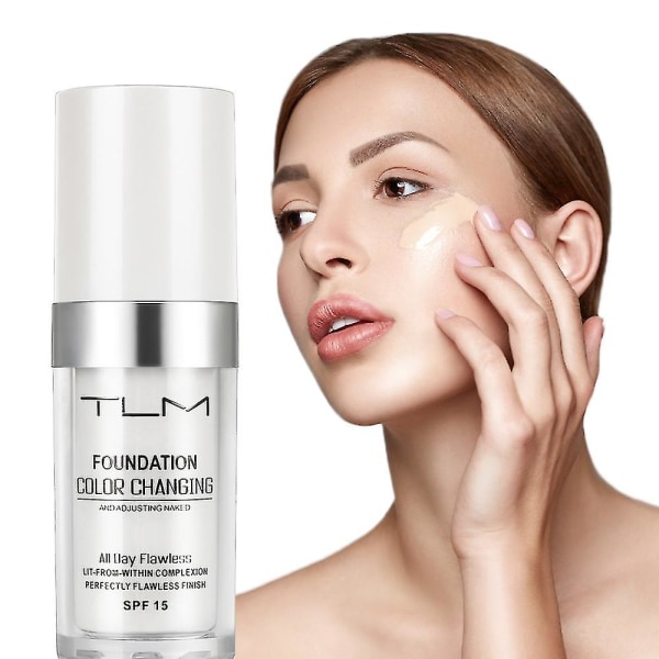 30 ml Tlm Flawless Color Changing Warm Hud Tone Foundation, blandar naturligt Moi null none