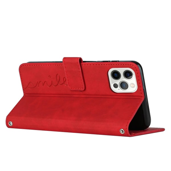 PU phone case för iPhone 15 Pro Red