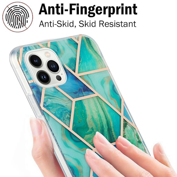 Marble TPU- case för iPhone 15 Pro Max Green