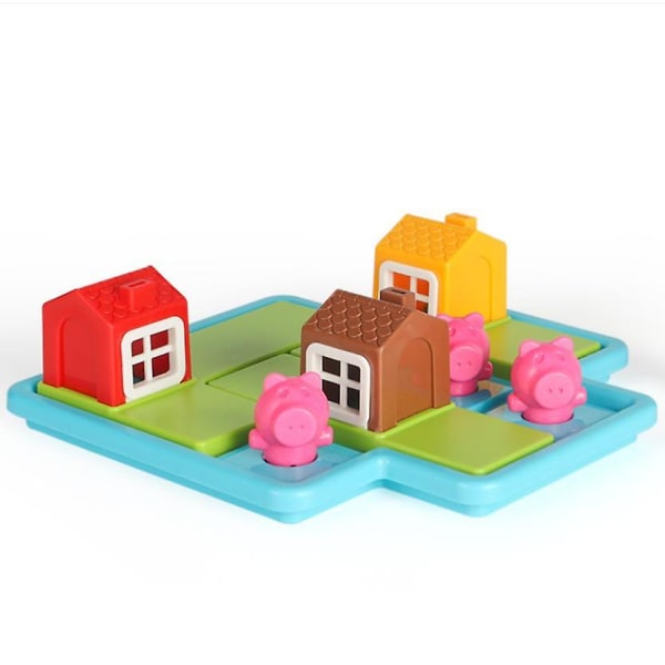 Tre små grisar Smart Hide&Seek Brädspel Utmaningar Skill Building Pussel Logic Game null none