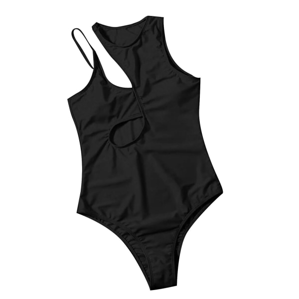 Baddräkter dam Baddräkt print Bikini baddräkt fylld bh Badkläder i ett stycke Badkläder Baddräkter Black XL