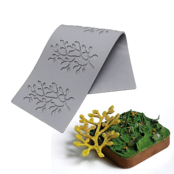 5 st/ set Coral Leaf Spetsmatta Form Sugar Craft Silikonpad Mould null none