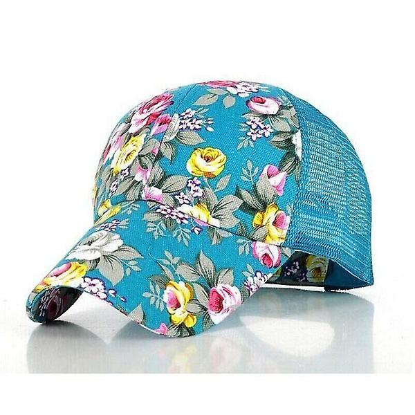 Print Baseball Kepsar Blommor Hip Hop Kepsar Snapback Mode Dam Fritid Platt Ben Andas Mesh Kepsar 4