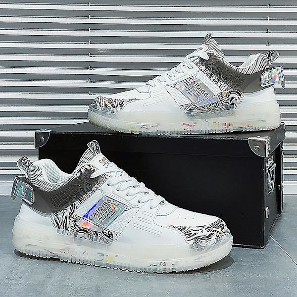 Herrsneakers Andas löparskor Dammode Sportskor 5510 White 43