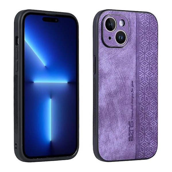 AZNS 3D-präglat phone case för iPhone 15 Purple