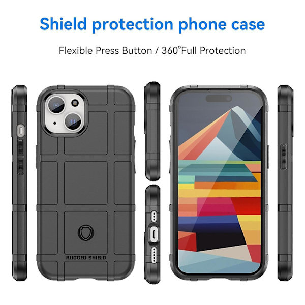 TPU phone case för iPhone 15 Black