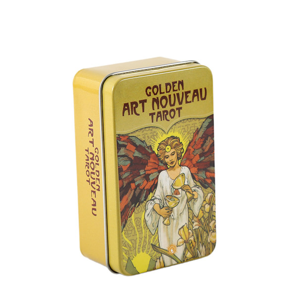 Golden Art Nouveau Oracle Tarot Card Spådomskort