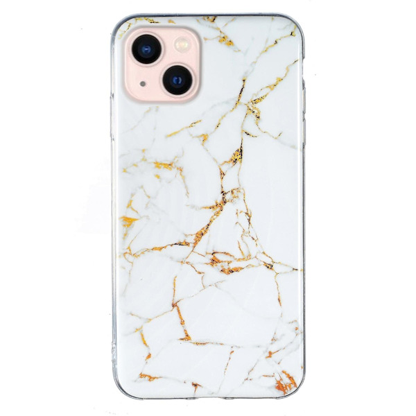 Marble TPU phone case för iPhone 15 White