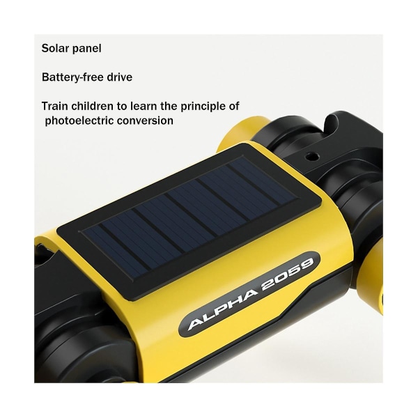Solar Powered Elektrisk Mekanisk Hund Robot Vetenskap Teknolog Pedagogiska DIY Monteringsleksaker Familj As Shown none