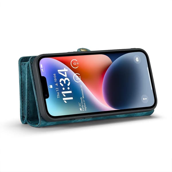 CaseMe 008 PU case för iPhone 15 Plus Blue