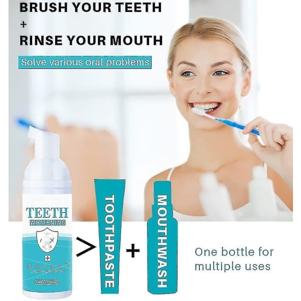 Tandhajder, tandsmak, Mint tänder Tandsmak Skum, tandstensborttagning 3 Bottles-150ml