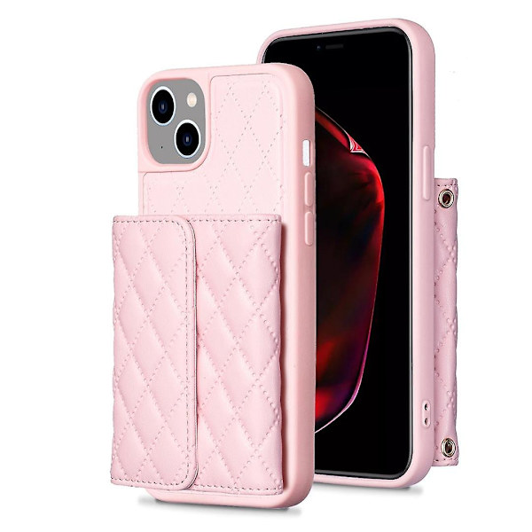 Rhombic phone case för iPhone 15 Pink