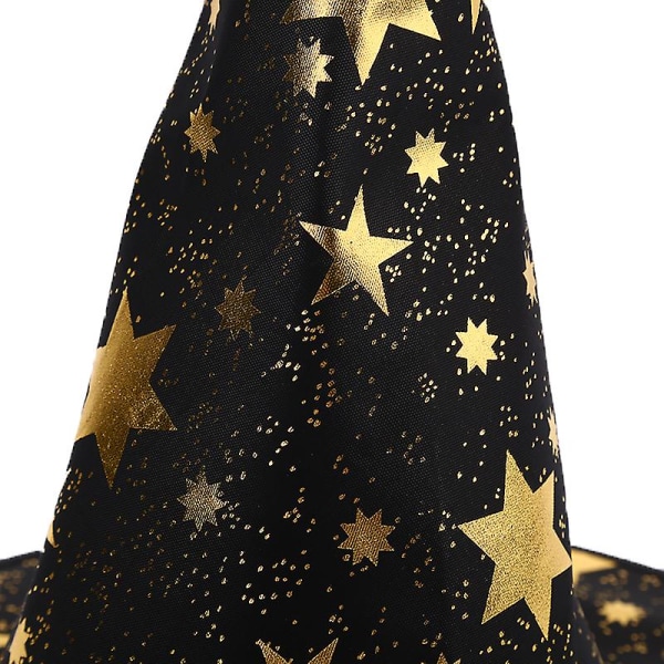 2st/ set Barns Halloween-dräkt Häxkappa Cape And Hat Cosplay Prop Black 1Pair