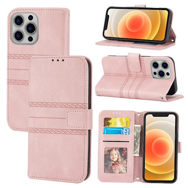 Präglat case för iPhone 15 Pro Max Pink