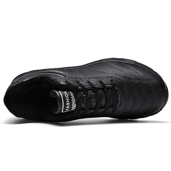 Herr Dam Sneakers Andas Promenadskor Mode Sportskor Äldre Skor H6870 Black 48