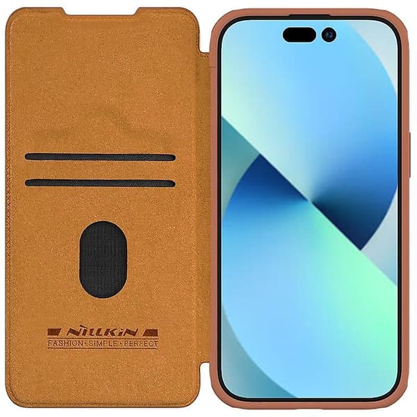 NILLKIN case för glidkamera för iPhone 15 Brown