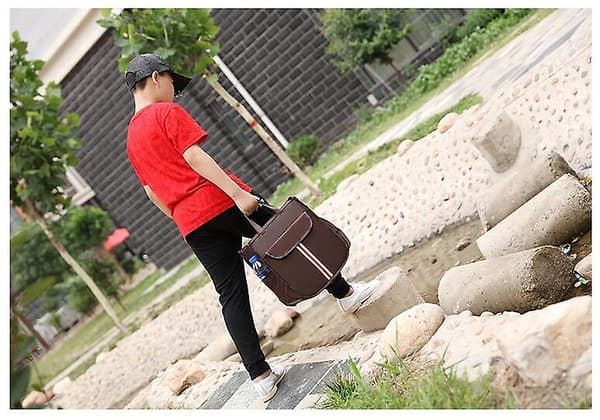 Barns 3-lagers Oxford Tote Ryggsäck brown