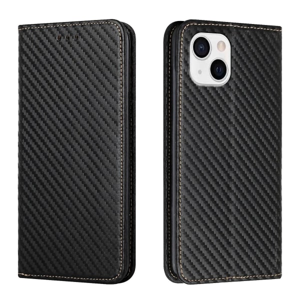 Carbon Fiber Texture phone case för iPhone 15 Black