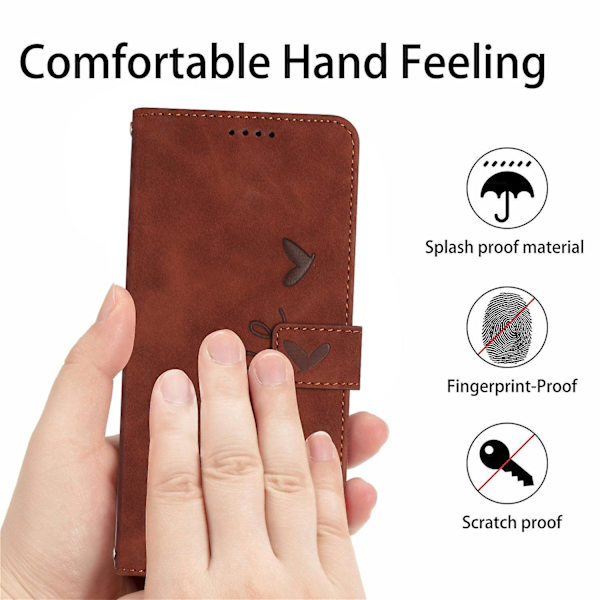 PU phone case för iPhone 15 Pro Max Brown