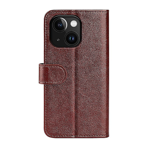 R64 Texture Case för iPhone 15 Plus Brown