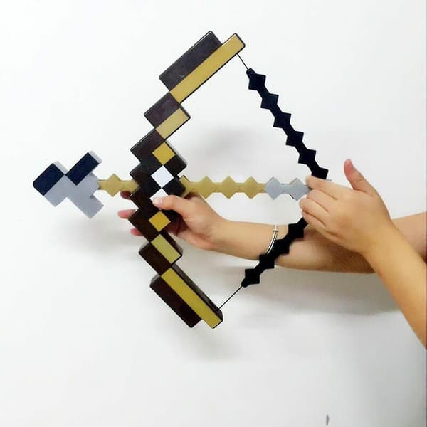 Minecraft Enchanted Pilbåge Leksak Present för barn Pojkar Flickor Fires U Purple