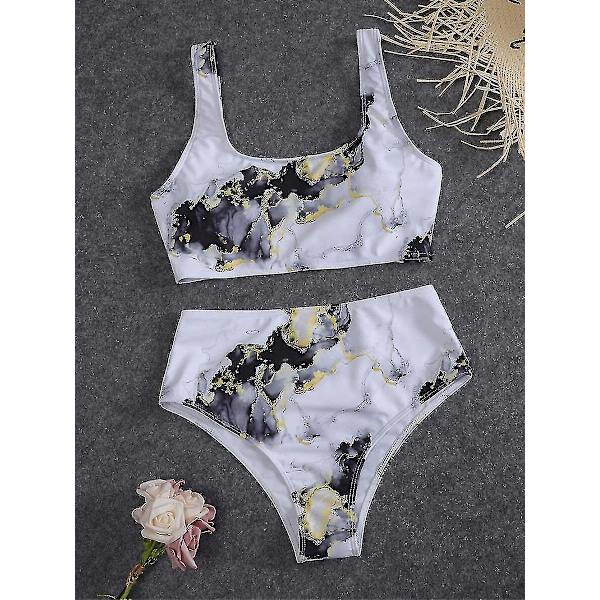 Ny Bikini Sexig Dambaddräkt Hög midja Baddräkt Dambaddräkt Strandkläder 6341 NO 3 M