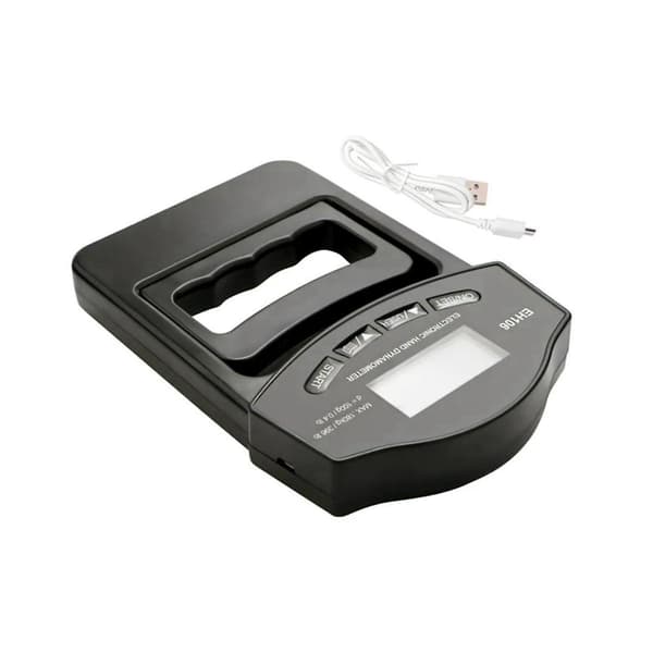 Grip Strength Tester,396lbs/180kg Digital Hand Dynamometer Grip Strength Meter USB LCD-skärm Hand Black none
