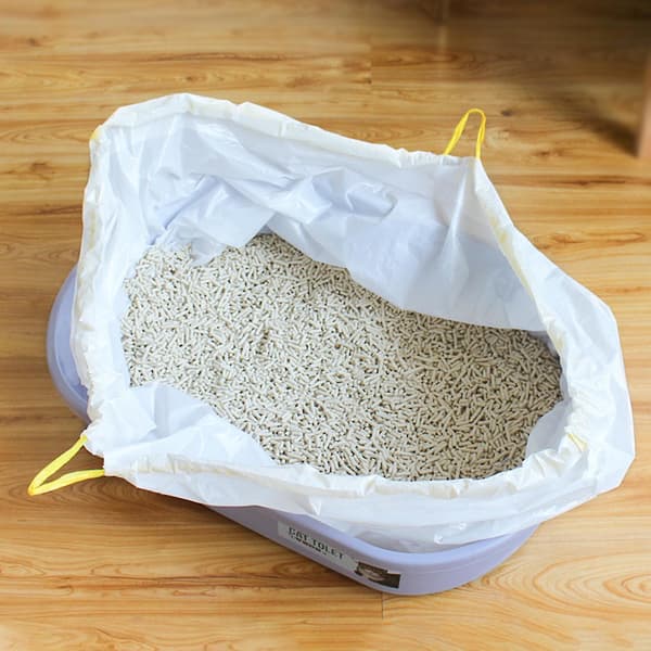 Farfi 7 st kattsandpåse Essential Quick Ldpe Pet Cat kattsandlåda Liners For Pet null none