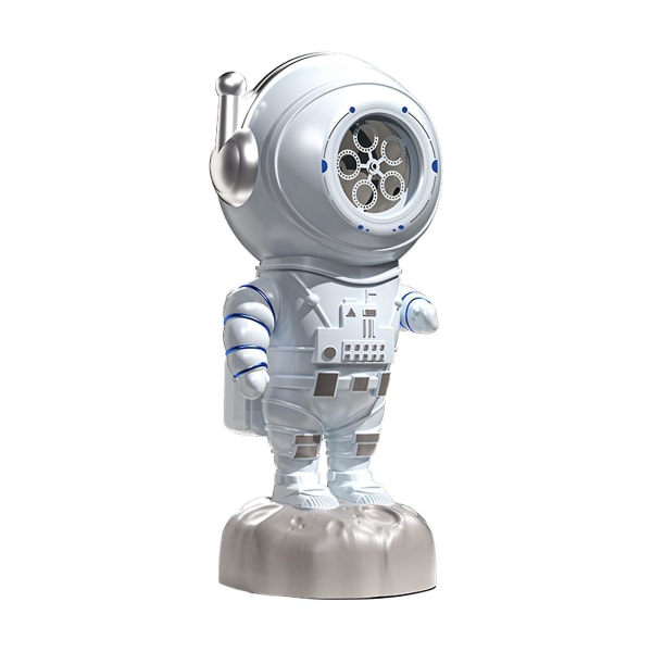 Astronaut Bubble Machine Helautomatisk 360 roterande bubbelblåsare leksak Astronaut USB -laddning null none