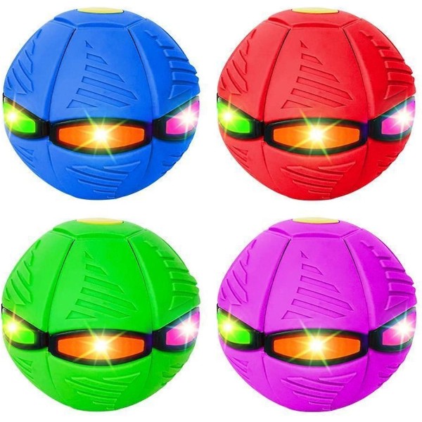 Pet Toy Ball - Interaktiv hundleksak med LED-ljus och leksak för hundar och katter, perfekt för lek och träning 4pcs NO lights