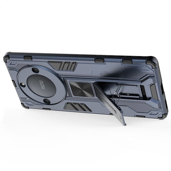 For Honor Magic 5 Lite 5g /x40 5g / X9a 5g Kickstand Phone case Dropsäkert hård PC Mjuk Tpu Hybrid Cover Blue