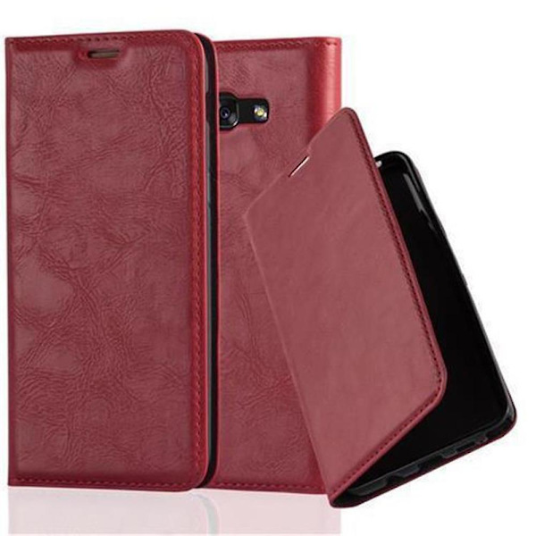 Samsung Galaxy A5 2017 Cover Case - med stativfunktion och kortplats APPLE RED Galaxy A5 2017