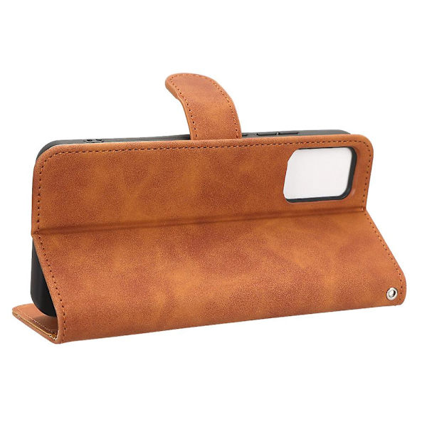 För Tcl 403 Phone case Stativ Plånbok Stötsäker Tpu+pu Cover Brown