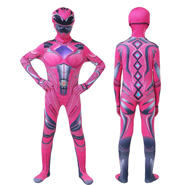 Power Rangers Body Suit Barn Cosplay Jumpsuit Party Fancy Suit Peach Adult XL