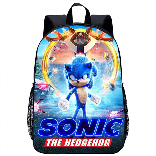 Sonic The Hedgehog tredelad studentryggsäck Style.4