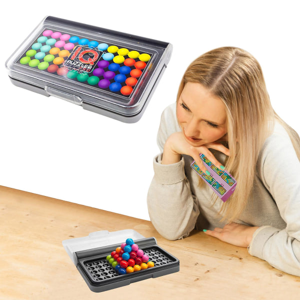 3d Pussel Wisdom Brädspel Klassiskt Pussel Pyramid Plate Iq Tester Barn Logisk Mind Game Pyramid Beads Pussel Hjärnleksaker null none
