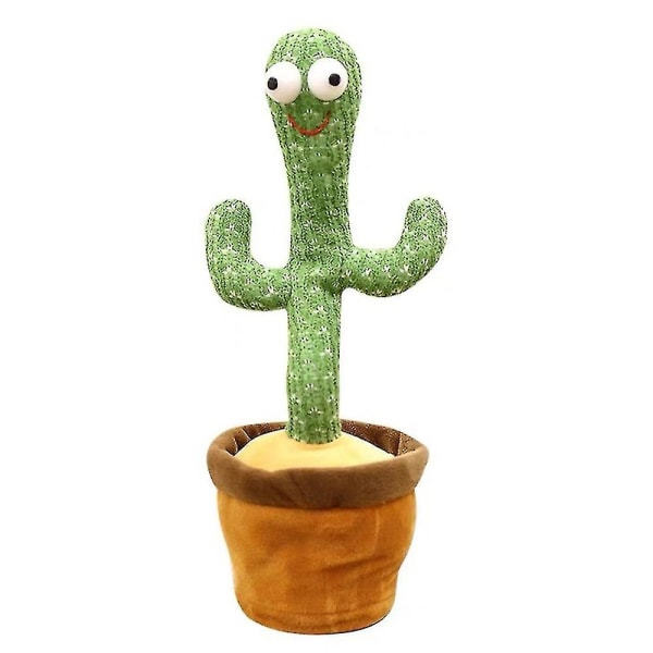 Dansande kaktus,talande kaktusleksak, danskaktushärmarleksak upprepar vad du säger, Elektronisk dans Sjungande kaktusleksak med ledljus U null none