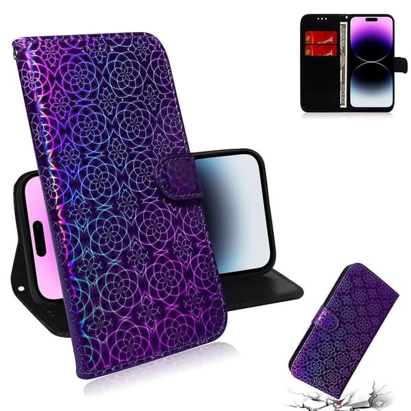 Färgglatt case för iPhone 15 Pro Purple