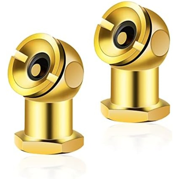 GODESON Ball Foot Air Chuck, 1/4&#34; FNPT Closed Flow däckchuck gjord av mässing, däckluftmunstycke för däckinflatormätare och luftkompressor( Ball Foot