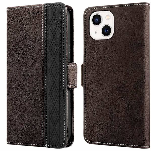 RFID- phone case för iPhone 15 Plus Brown