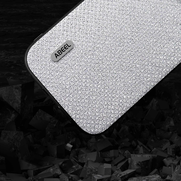 Diamond Black Edge phone case för iPhone 15 Silver