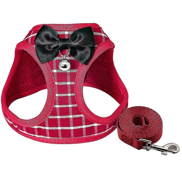 Litet hundkoppel, kattsele för husdjur Pink L