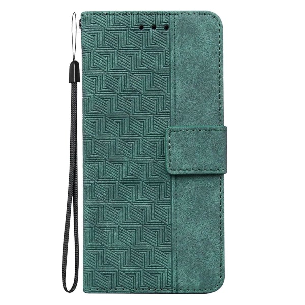 Geometriskt präglat case för iPhone 15 Plus Green