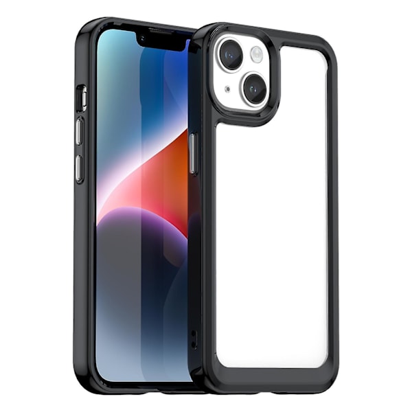 Akryl + TPU phone case för iPhone 15 Plus Black