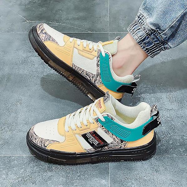 Herrsneakers Andas löparskor Dammode Sportskor 5510 Beige 41