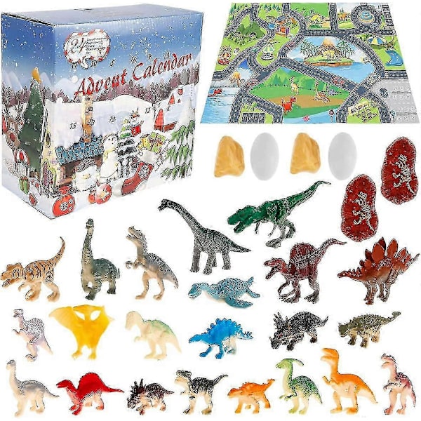 Julkalender med dinosaurier 24 dagar nedräkning blindbox WS-23 null none