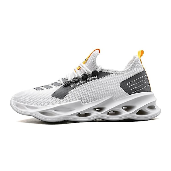Sneakers för män Löpartennisskor Lättviktsventilerande Sport Athletic 3Cc102 White 39